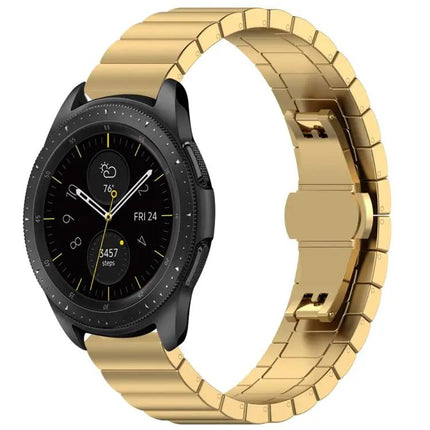 46mm Stainless Steel Butterfly Buckle Band Galaxy Watch
