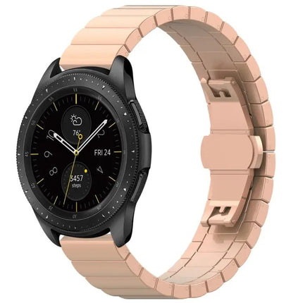 46mm Stainless Steel Butterfly Buckle Band Galaxy Watch