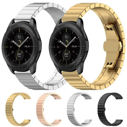 46mm Stainless Steel Butterfly Buckle Band Galaxy Watch