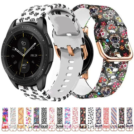 46mm Silicone Printed Strap For Galaxy Watch Accessory