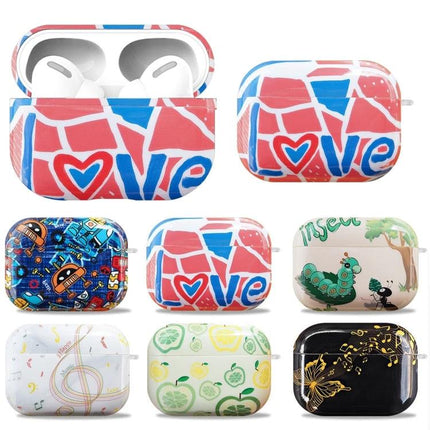 IMD Original Protective Case for AirPods Pro Everyday Use - colorful love mosaic design, 360-degree anti-drop, anti-scratch protection