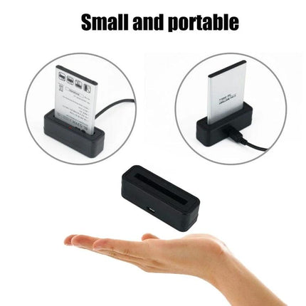 USB Travel Adapter for LG Phones on Daily Outings - compact Micro-USB charging dock shown in hand for on-the-go power