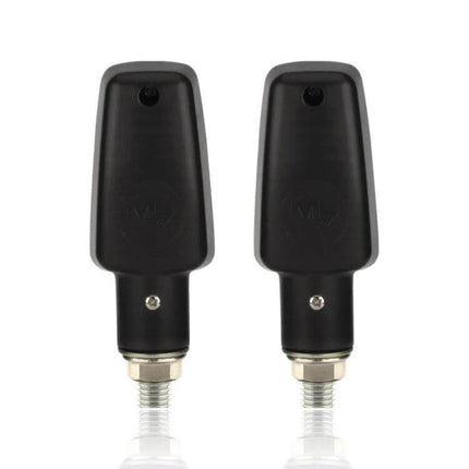 Motorcycle Retro Style Turn Signal Light Pair For Night Use - black ABS housing GS halogen retrofit turn signals for 12V bikes