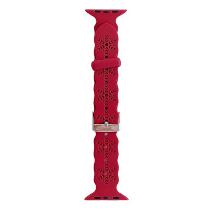 Snowflake Silicone Apple Watch Band Compatible 38-45mm