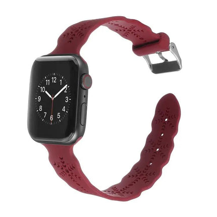 Snowflake Silicone Apple Watch Band Compatible 38-45mm