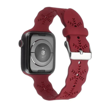 Snowflake Silicone Apple Watch Band Compatible 38-45mm