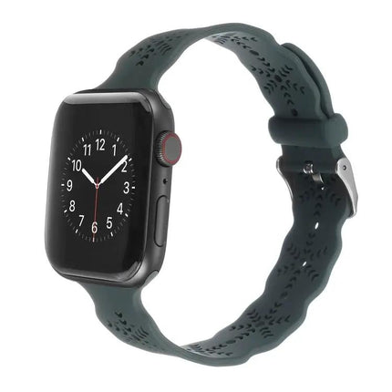 Snowflake Silicone Apple Watch Band Compatible 38-45mm