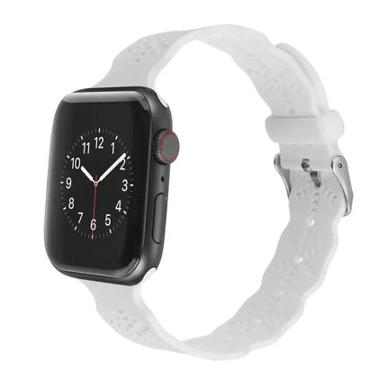 Snowflake Silicone Apple Watch Band Compatible 38-45mm