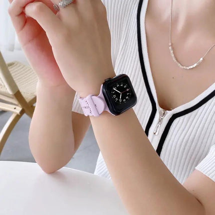 Snowflake Silicone Apple Watch Band Compatible 38-45mm