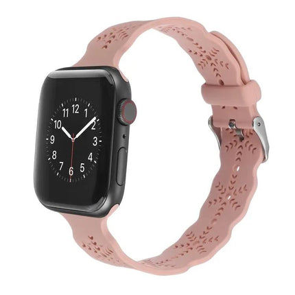 Snowflake Silicone Apple Watch Band Compatible 38-45mm