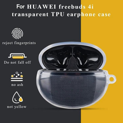 Clear Protective Case for Huawei Earbuds in Daily Use - transparent TPU protective case for Huawei FreeBuds, resists fingerprints, prevents drops