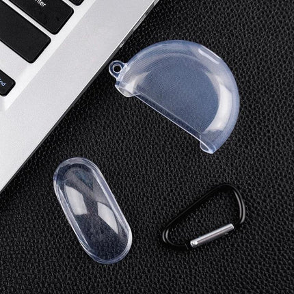 Clear Protective Case for Huawei Earbuds in Daily Use - transparent TPU shell with carabiner for commute and pocket protection
