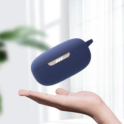 Keep Your Earphones Protected for Daily Use On the Go - navy silicone earphone protector case providing 360-degree drop and scratch protection
