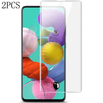 IMAK Hydrogel Screen Protector For Samsung Galaxy Phones 2 Pack Everyday Phone Protection clear hydrogel screen film for curved-edge Galaxy A51