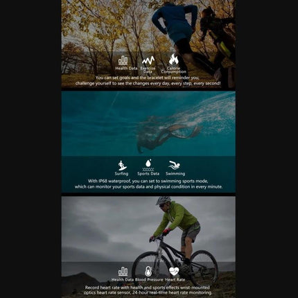 C21 Smart Watch for Daily Health Awareness and Activity Tracking - outdoor running, swimming, cycling activity monitoring and heart rate tracking