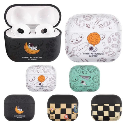 A Simple Protective Case for AirPods in Daily Use with cute astronaut and planet designs for scratch and dirt protection