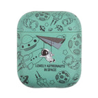 For AirPods 1 / 2 / Green Paper Airplane Astronaut