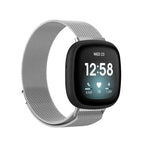 For Fitbit  Versa 4 / 3 (Large Size) / Silver