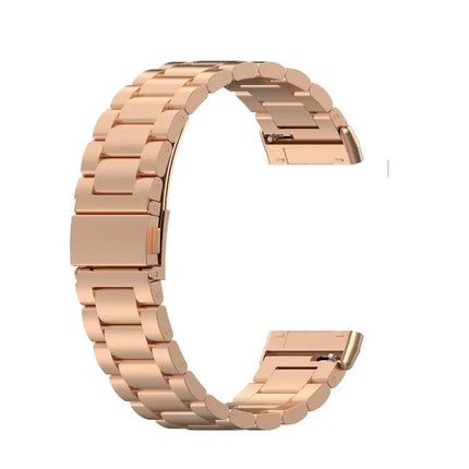 3-Bead Stainless Steel Watch Band For Fitbit Versa 4