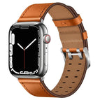 7 45mm / 6&SE&5&4 44mm / 3&2&1 42mm / Brown Silver Buckle