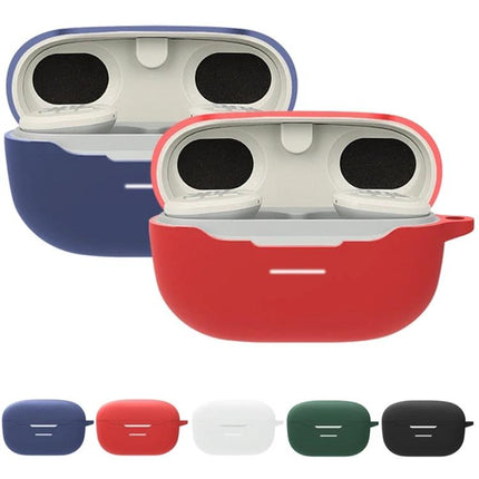Silicone Case for Everyday Earphone Protection on the Go - red and blue slim 360° silicone earphone charging case
