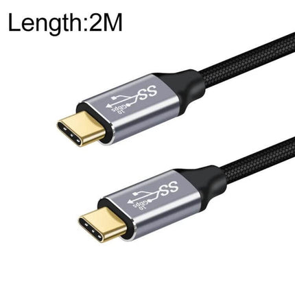 USB-C to USB-C Cable for Charging and Data Transfer in Various Lengths – 2M braided 10Gbps 100W fast charging cable