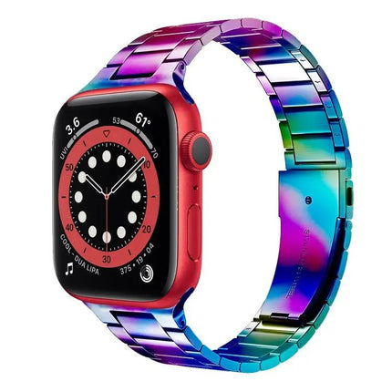 Stainless Steel Apple Watch Band Adjustable Multiple Sizes
