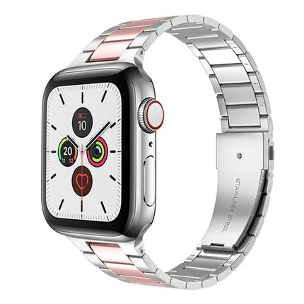 Stainless Steel Apple Watch Band Adjustable Multiple Sizes