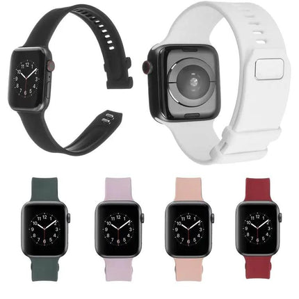 Silicone Square Buckle Apple Watch Band 38/40/41/42/44/45mm