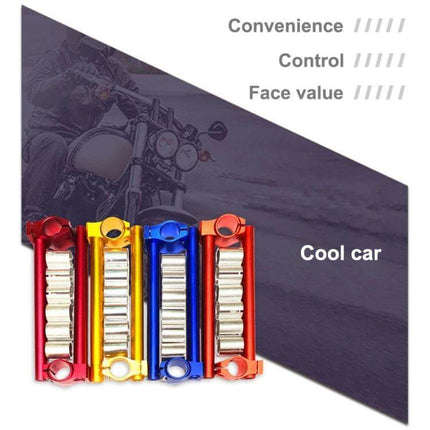 Motorcycle Handlebar Grips Set For Comfortable Long Rides - durable anodized grips in red, gold, blue for touring and commuting