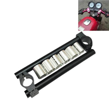 Motorcycle Handlebar Grips Set For Comfortable Long Rides - black aluminum motorcycle handlebar organizer with clamp and spacers
