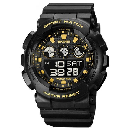 SKMEI Waterproof Electronic Watch for Daily Timekeeping and Alarms black digital sport watch with alarm timer and 50m water resistance