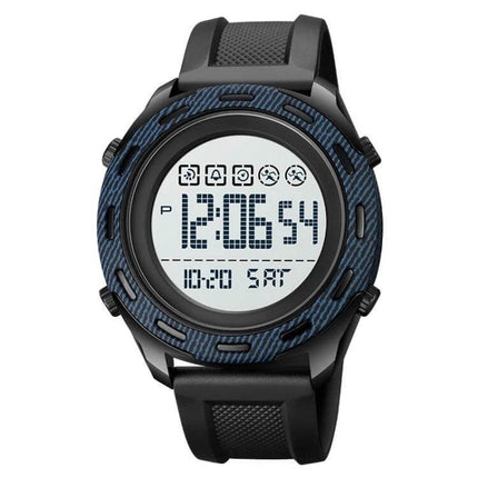 SKMEI Waterproof Electronic Watch with Stainless Steel Buckle, Black - black digital sports watch with 50m water resistance and stainless steel buckle