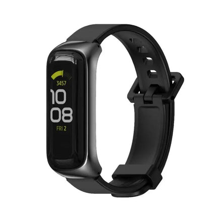 MIJOBS Silicone Metal Watch Band For Samsung Galaxy Fit2