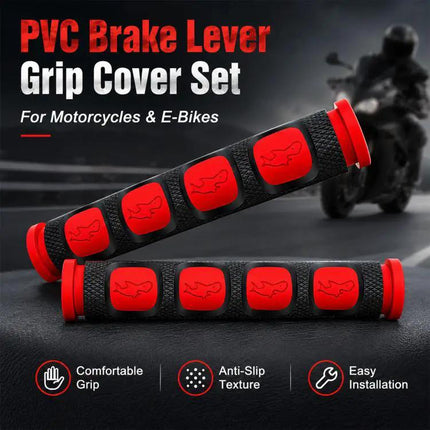 PVC Horn Shape Hand Grip Covers For Motorcycle 2 Pack