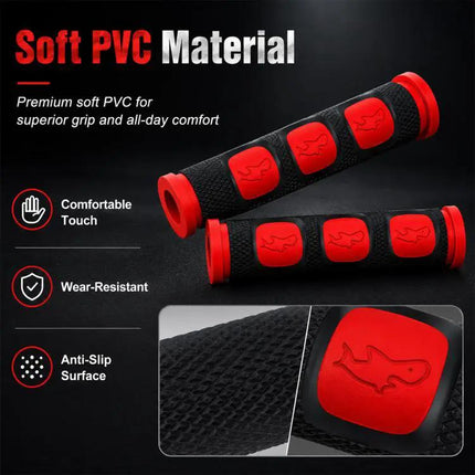 PVC Horn Shape Hand Grip Covers For Motorcycle 2 Pack