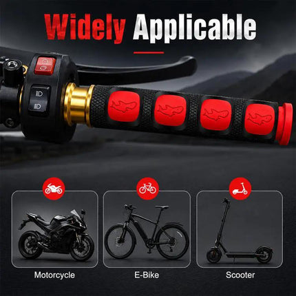 PVC Horn Shape Hand Grip Covers For Motorcycle 2 Pack