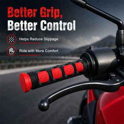 PVC Horn Shape Hand Grip Covers For Motorcycle 2 Pack