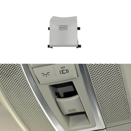 Car Dome Light Button Sunroof Window Switch Left Hand Drive front view and installed in Mercedes overhead console