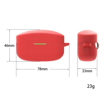 A Protective Case for Sony Earphones in Everyday Situations - red silicone case dimensions 78x46x33mm lightweight 23g