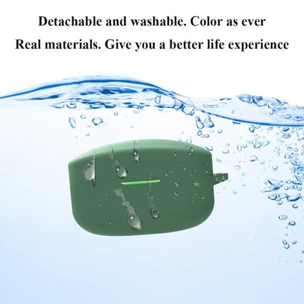 A Protective Case for Sony Earphones in Everyday Situations silicone green case showing water resistance and easy charging access