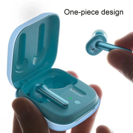 Silicone Protective Case for OPPO Enco W51 Earphones in Daily Life - turquoise one-piece silicone case protecting earphones during commute