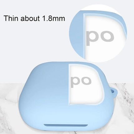 Silicone Protective Case for OPPO Enco W51 Earphones in Daily Life - light blue slim 1.8mm silicone cover protecting charging case