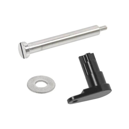 Car Fuel Door Hinge Pin For Ford F-150 2009-2014 Pickup, aluminum alloy pin with black plastic hinge and washer, direct replacement
