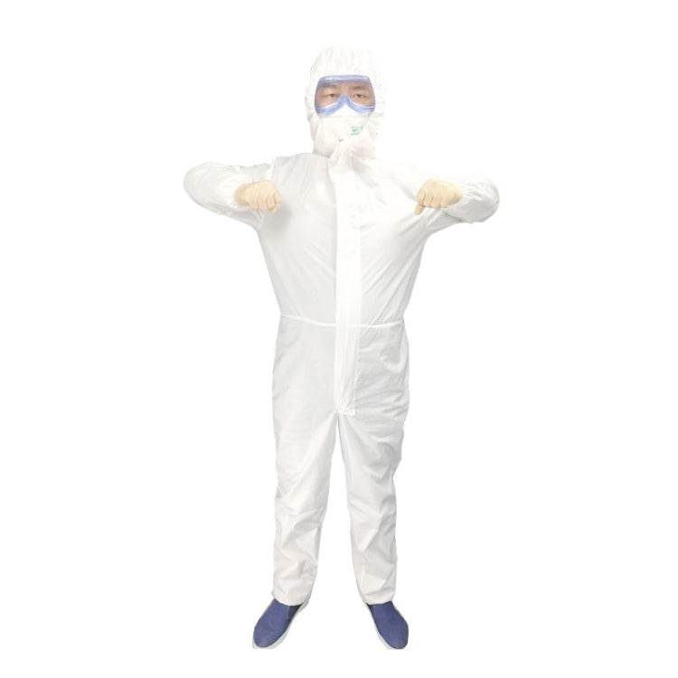 Waterproof Disposable SF Non-woven Breathable Film Siamese Isolation Suit Safely Clothes, 155cm / XS, 160cm / S, 165cm / M, 170cm / L, 175cm / XL, 180cm / XXL, 185cm / XXXL, 190cm / XXXXL - Syndmart