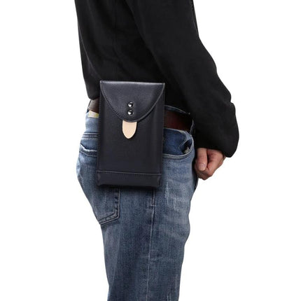 Universal Fanny Pack For Phones Up To 5.7 Inches - slim durable hands-free phone pouch attached to belt for hiking and cycling