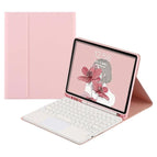 For Samsung Galaxy Tab S7 / Pink+White Keyboard