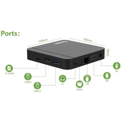 Tanix W2 Android Smart TV Box for Streaming with Dual WiFi