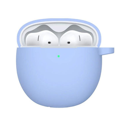 Protective Silicone Case for Earphones in Daily Activities - light blue 360-degree cover for wireless earbuds, slim shockproof protection