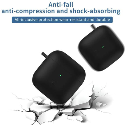 Silicone Case Protects Redmi Earbuds for Daily Activities – black silicone protective case with anti-fall, oil-spray coating resisting scratches and minor drops